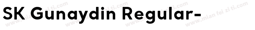 SK Gunaydin Regular字体转换
